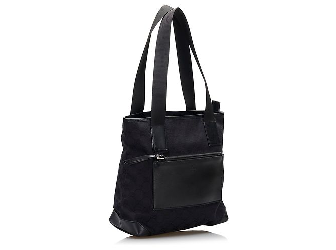 Gucci Black GG Canvas Handbag Nero - vista 2