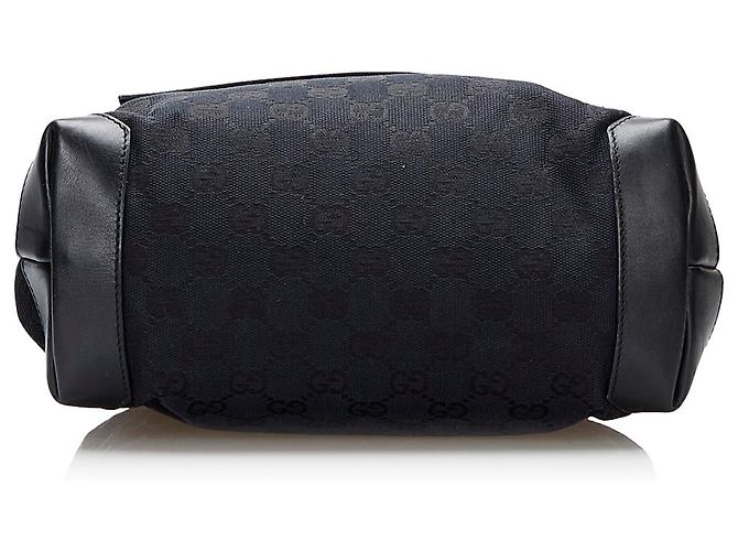 Gucci Black GG Canvas Handbag Nero - vista 4