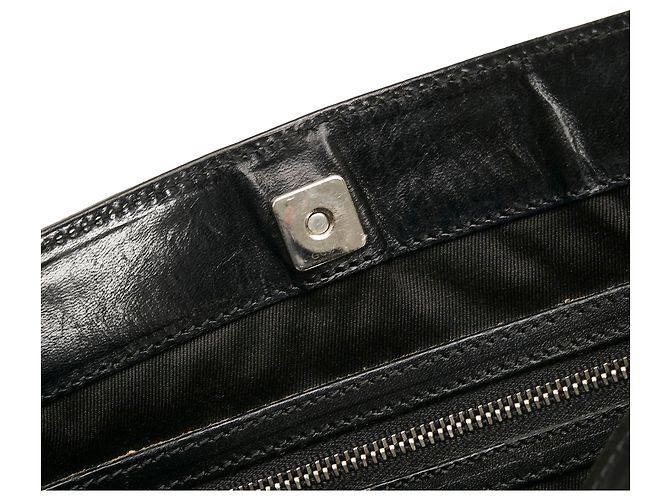 Borsa a tracolla Gucci in tela GG nera Nero - vista 8