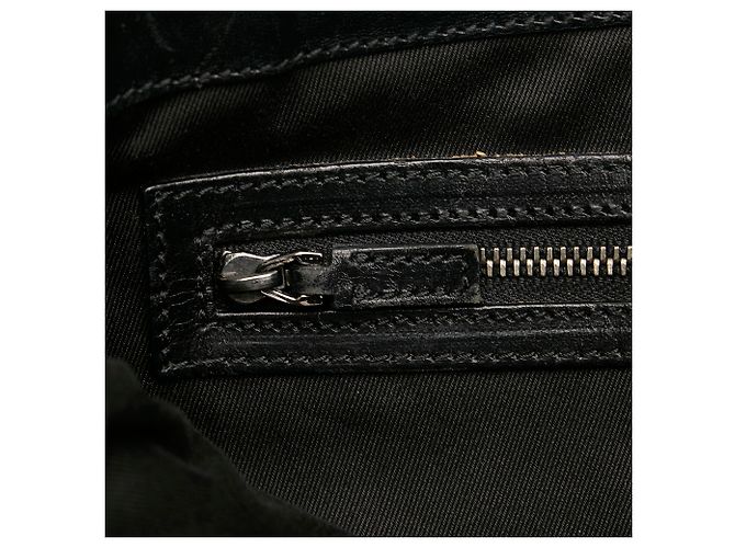 Borsa a tracolla Gucci in tela GG nera Nero - vista 9