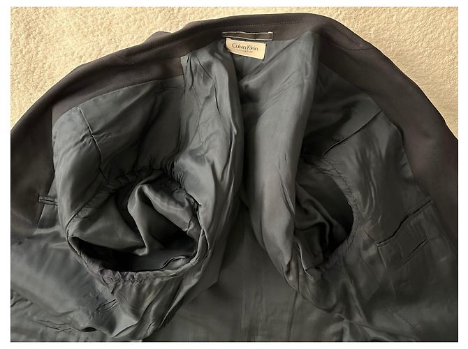Vintage Calvin Klein Collection Anzug Dunkelblau - Ansicht 3