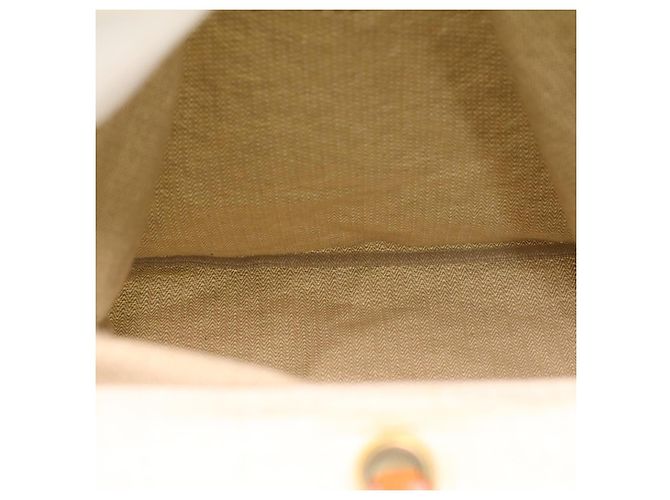 Hermès Aline 2 Bolsa de algodón 100% Loneta Beige Auth kk161 - vista 11
