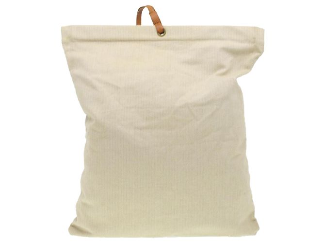 Hermès Aline 2 Bolsa de algodón 100% Loneta Beige Auth kk161 - vista 2