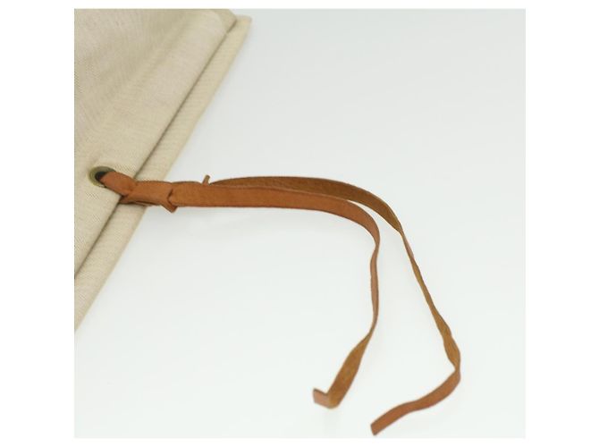 Hermès Aline 2 Bolsa de algodón 100% Loneta Beige Auth kk161 - vista 7