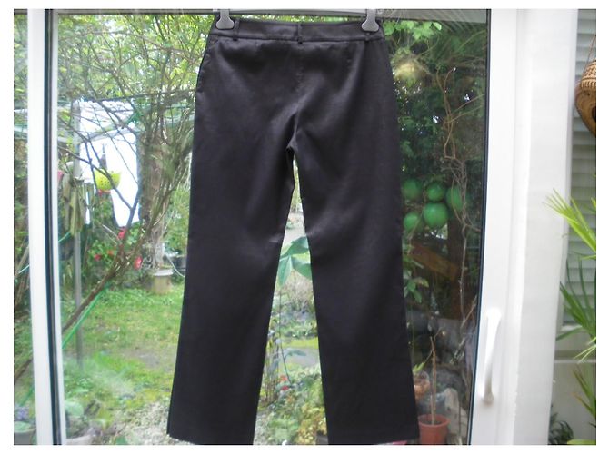 Autre Marque Viskose Hose mit Seitenschlitzen - Ansicht 2