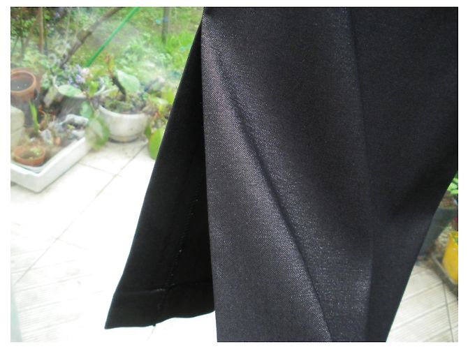 Autre Marque Viskose Hose mit Seitenschlitzen - Ansicht 3