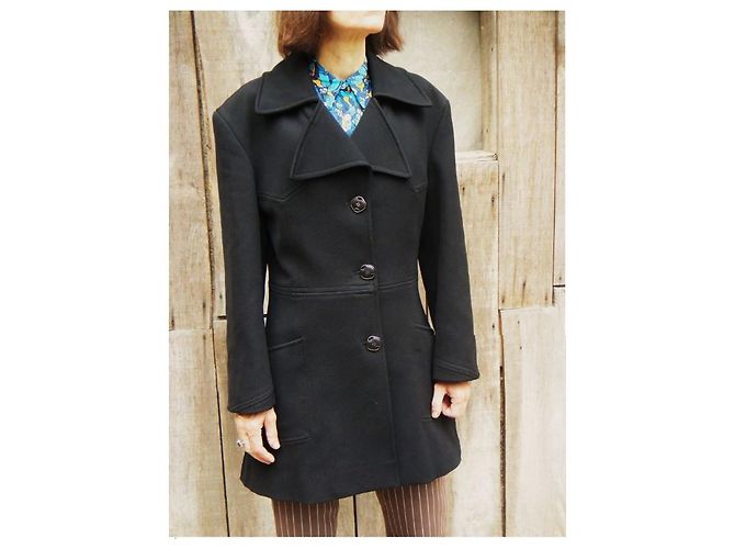 Vintage Fendi T-Jacke 38 Schwarz - Ansicht 2
