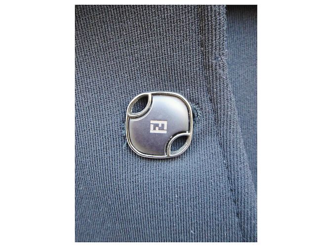 Vintage Fendi T-Jacke 38 Schwarz - Ansicht 5