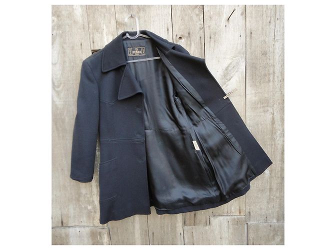 Vintage Fendi T-Jacke 38 Schwarz - Ansicht 7