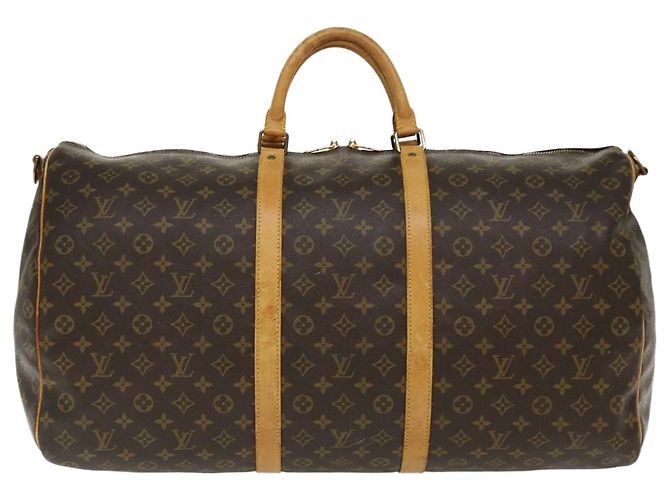 Monogramma Louis Vuitton Keepall Bandouliere 60 Borsa Boston M41412 LV Auth lt758 - vista 13