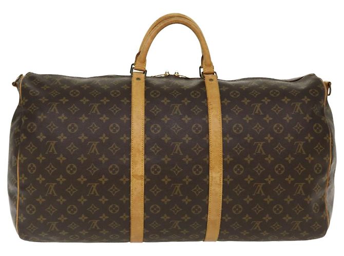 Monogramma Louis Vuitton Keepall Bandouliere 60 Borsa Boston M41412 LV Auth lt758 - vista 2