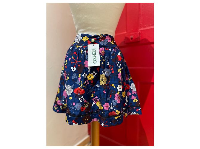 Gonna Kenzo in seta multicolore - vista 2
