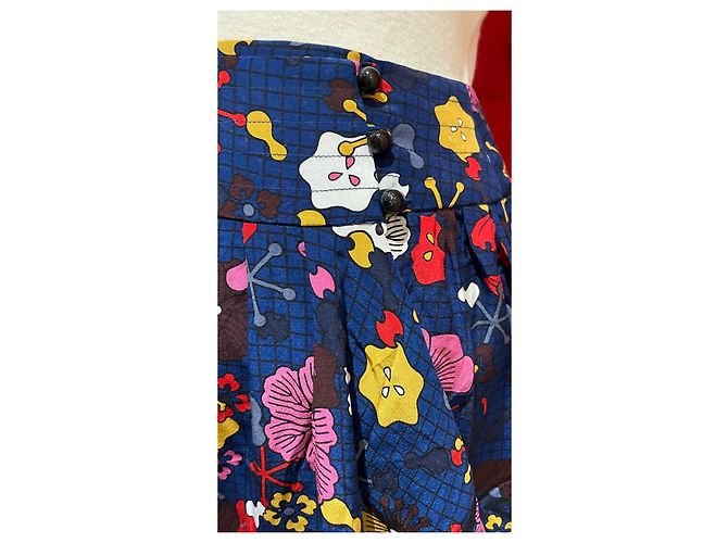 Gonna Kenzo in seta multicolore - vista 4