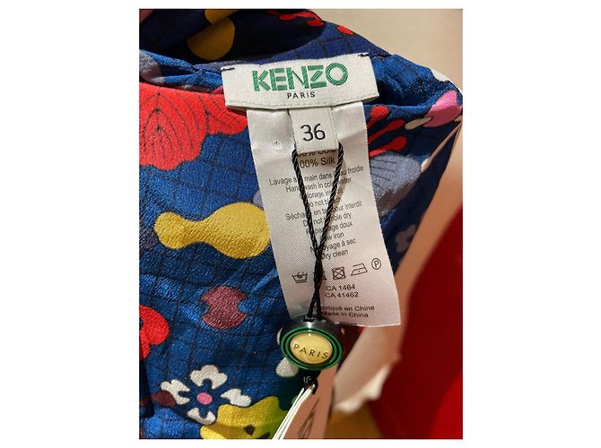 Gonna Kenzo in seta multicolore - vista 7