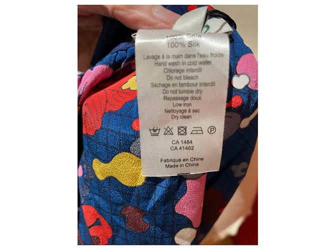 Gonna Kenzo in seta multicolore - vista 8