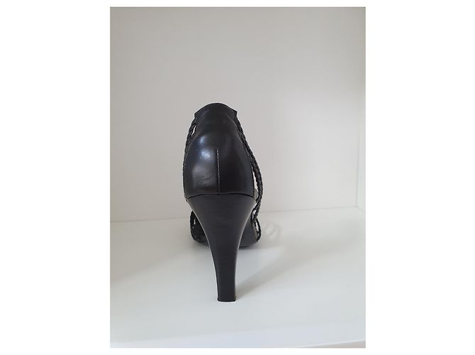 Hugo Boss leather pumps / high heels black - view 4