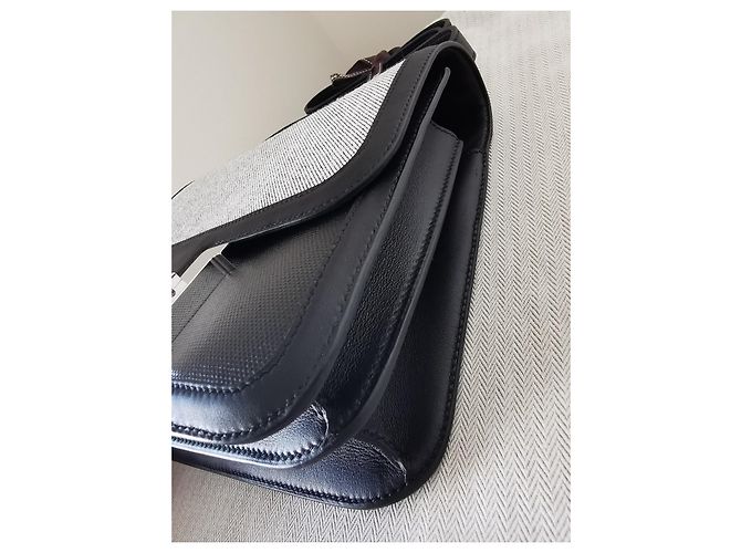 Constance HERMÈS Edizione Limitata Costanza 24 Bimateria Nero Beige - vista 7