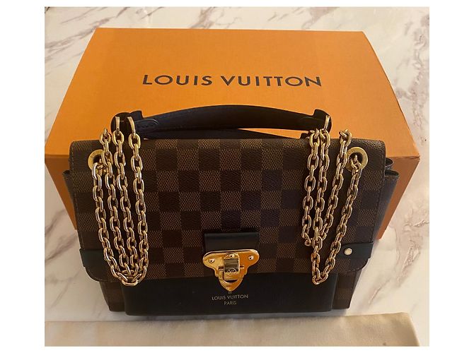 Metis Louis Vuitton Borsa a scacchiera VAVIN LV Marrone Nero - vista 2