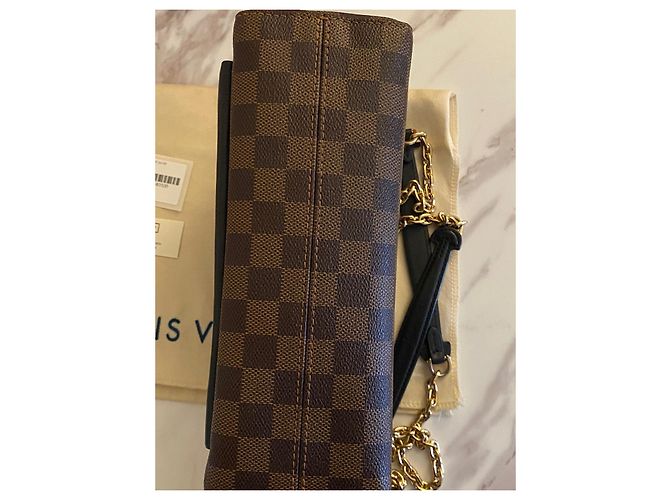 Metis Louis Vuitton Borsa a scacchiera VAVIN LV Marrone Nero - vista 6