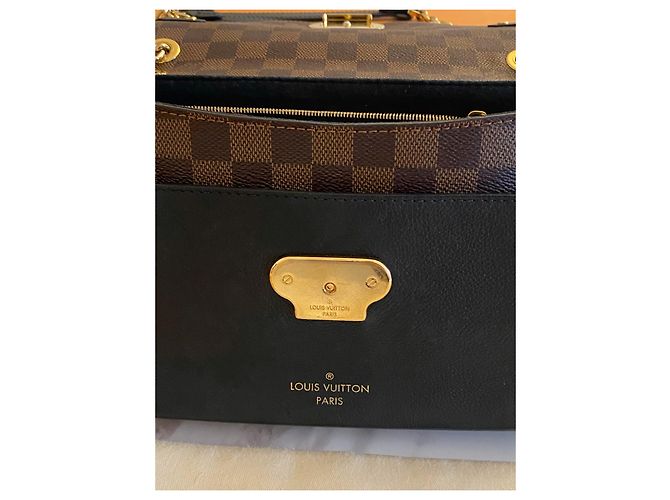 Metis Louis Vuitton Borsa a scacchiera VAVIN LV Marrone Nero - vista 7