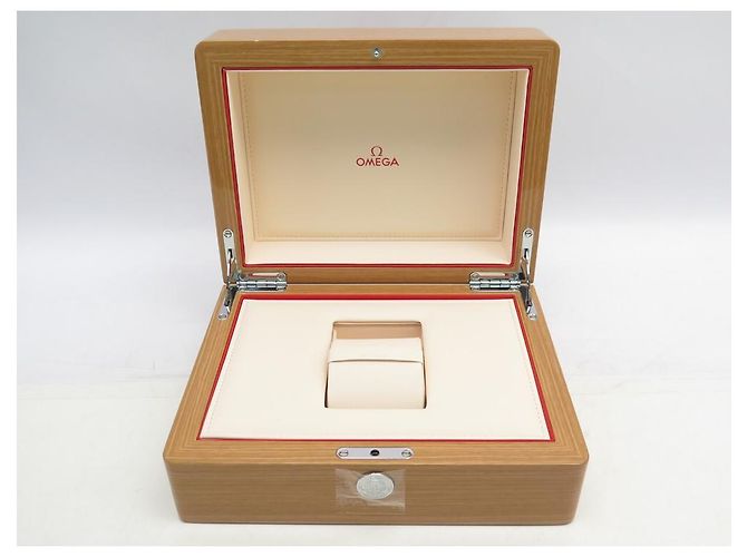 NUEVA CAJA ÚNICA PARA LA CAJA DE RELOJ OMEGA SEAMASTER SPEEDMASTER DE MADERA BARNIZADA - vista 5