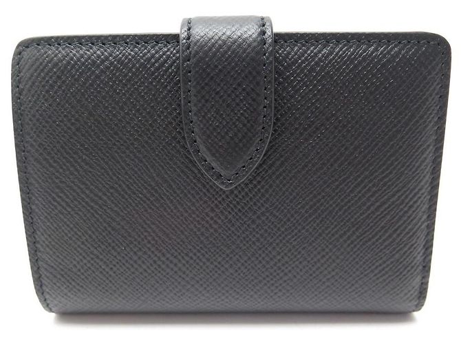 NEW SMYTHSON WALLET CONTINENTAL PANAMA BLACK WALLET PURSE - view 2