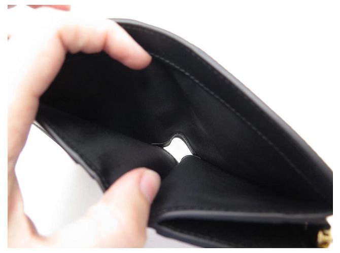 NEW SMYTHSON WALLET CONTINENTAL PANAMA BLACK WALLET PURSE - view 4
