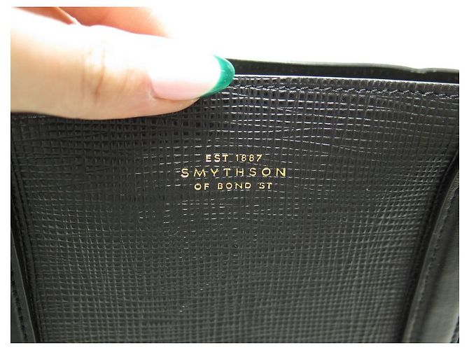 NUOVA BORSA SMYTHSON CABAS BUSINESS PANAMA BORSA IN PELLE GRANATA BORSA IN PELLE Nero - vista 4