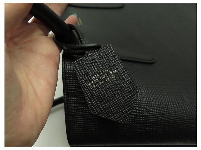 NUOVA BORSA SMYTHSON CABAS BUSINESS PANAMA BORSA IN PELLE GRANATA BORSA IN PELLE Nero - vista 8