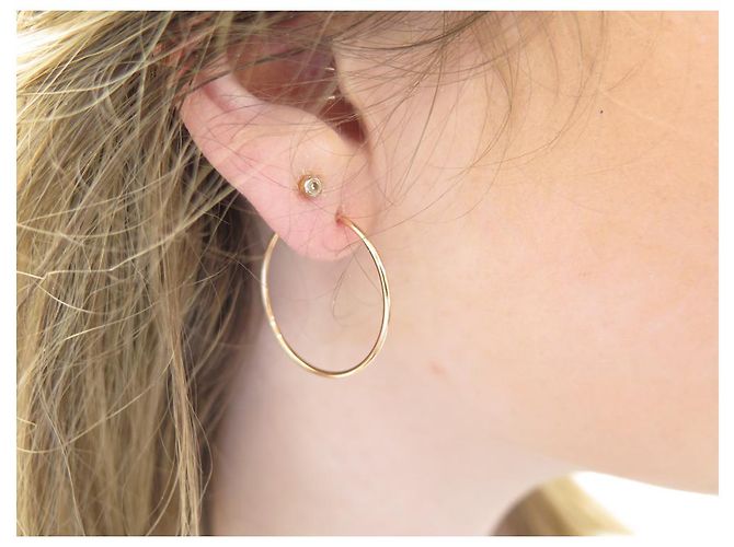 ORECCHINI VANRYCKE MARGHERITA HOOPS IN ORO ROSA 18ORECCHINI K D'oro - vista 7