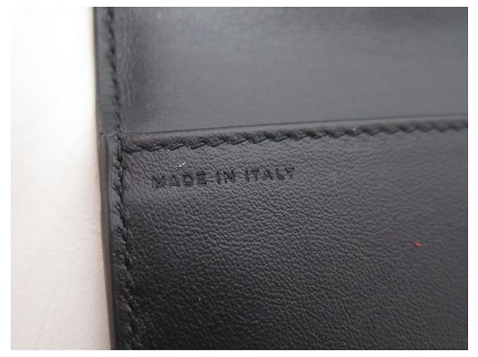 NEW SMYTHSON COMPACT WALLET 1029609 BLACK PANAMA LEATHER NEW WALLET - view 5
