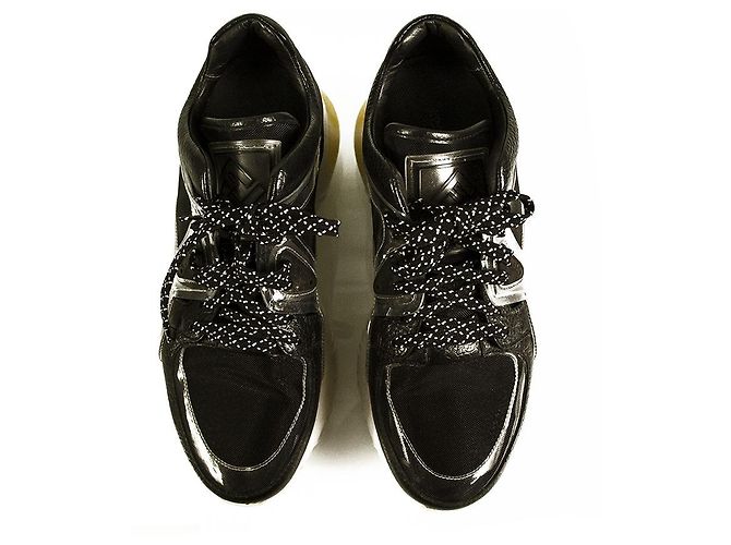 Fendi Sheer Panels Chunky Noir Baskets Mesh, cuir de vachette, Taille des Baskets PVC et Caoutchouc 38 - vue 2