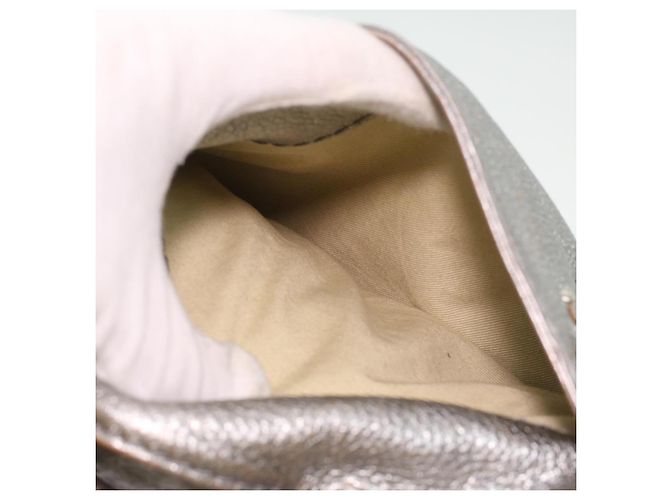 Chloé Chloe Paddington Borsa A Mano In Pelle Argento 01-06-53 auth 37625 - vista 19