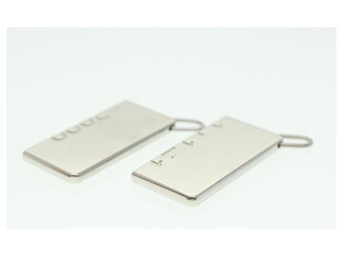 Hermès HERMES Collana Charm Metallo 2Imposta Silver Auth am3985 Argento - vista 5