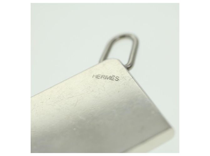 Hermès HERMES Collana Charm Metallo 2Imposta Silver Auth am3985 Argento - vista 7