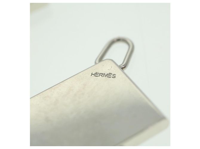 Hermès HERMES Collana Charm Metallo 2Imposta Silver Auth am3985 Argento - vista 8