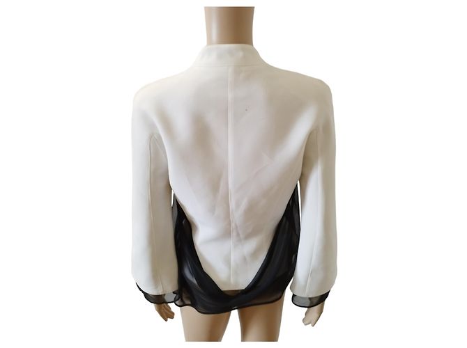 Giacca Thierry Mugler bianca e nera Bianco - vista 4