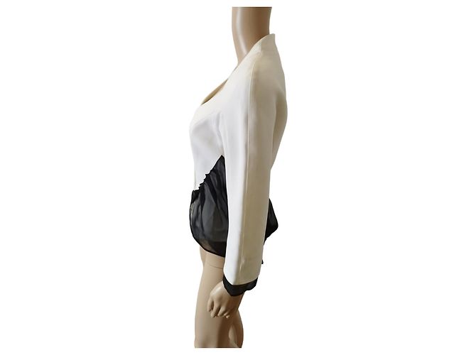 Giacca Thierry Mugler bianca e nera Bianco - vista 5