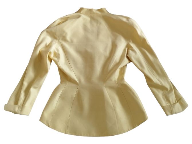 Chaqueta Thierry Mugler de lino amarillo - vista 13