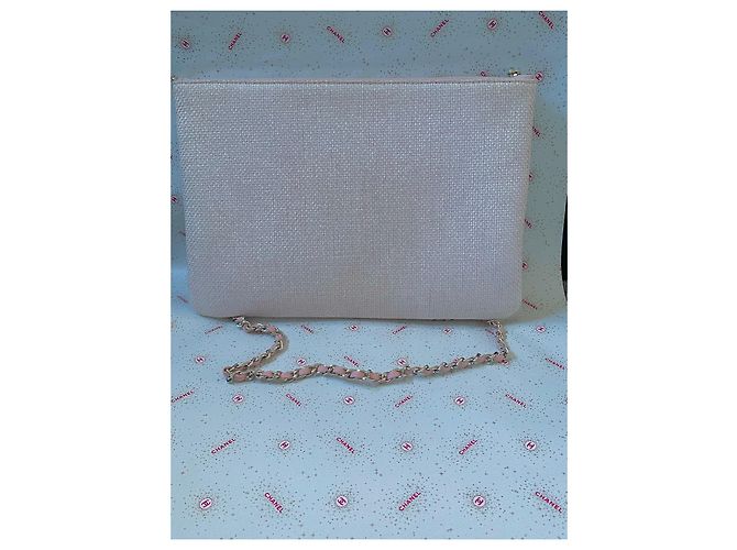 Clutch Chanel Deauville Rosa - vista 2