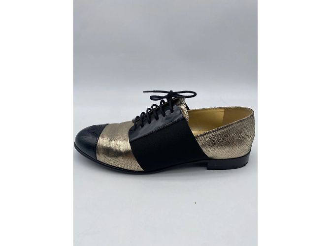 CHANEL Stringate T.Unione Europea 39.5 vacchetta D'oro - vista 2