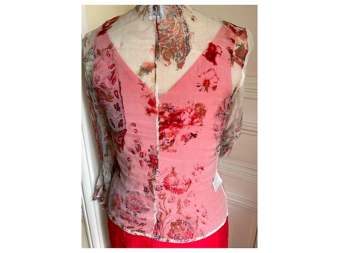 Renato Nucci R-Kleid. Nucci und APARA Bluse Rot - Ansicht 2