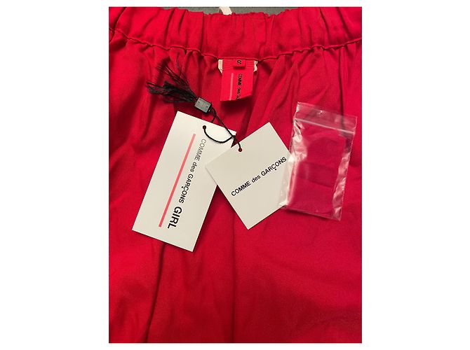 Falda roja de poliéster Comme Des Garcons - vista 2