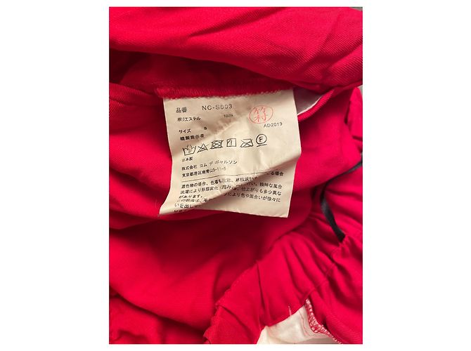 Falda roja de poliéster Comme Des Garcons - vista 4
