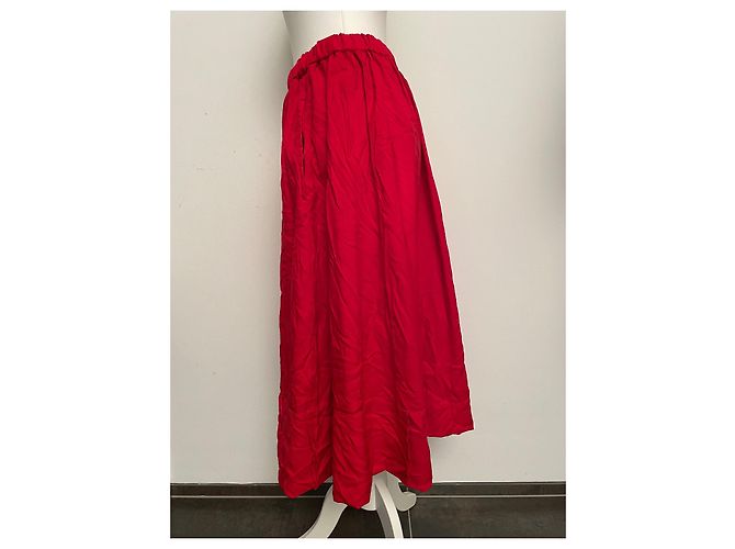 Falda roja de poliéster Comme Des Garcons - vista 6