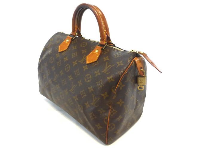 Louis Vuitton Speedy 30 Monogramma-VI1920 Marrone - vista 3