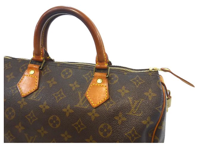 Louis Vuitton Speedy 30 Monogramma-VI1920 Marrone - vista 4