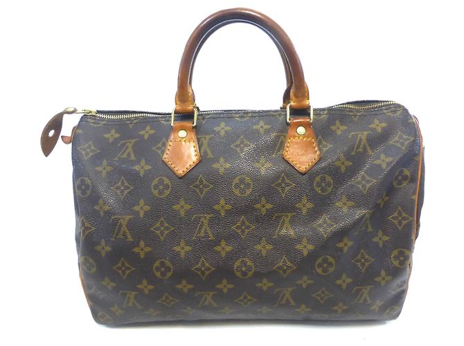 Louis Vuitton Speedy 35 Monogramma-VI0962 Marrone - vista 11