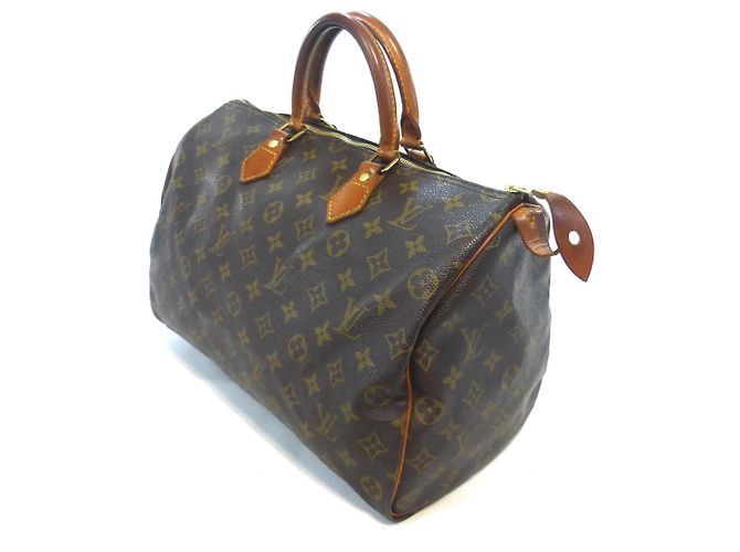 Louis Vuitton Speedy 35 Monogramma-VI0962 Marrone - vista 3