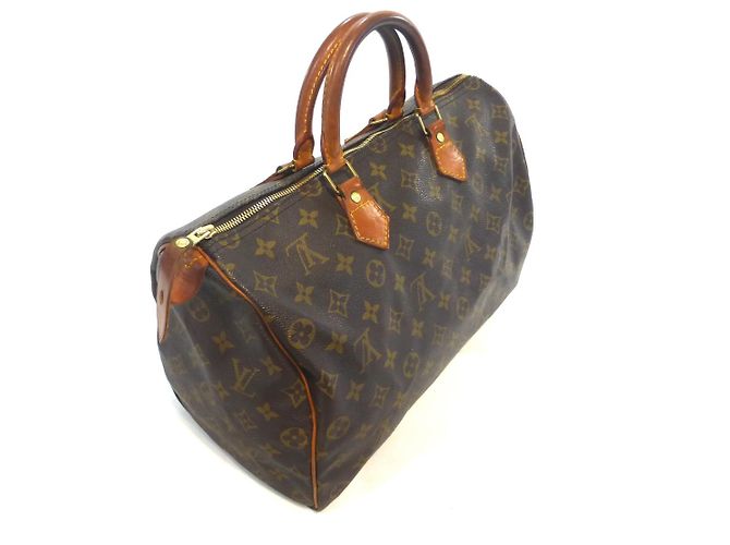 Louis Vuitton Speedy 35 Monogramma-VI0962 Marrone - vista 4